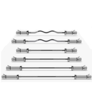 Barra Olimpica Cromada 2.2 Con Rodamientos