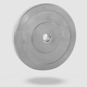 Par Discos Bumper gris 5 Kilos